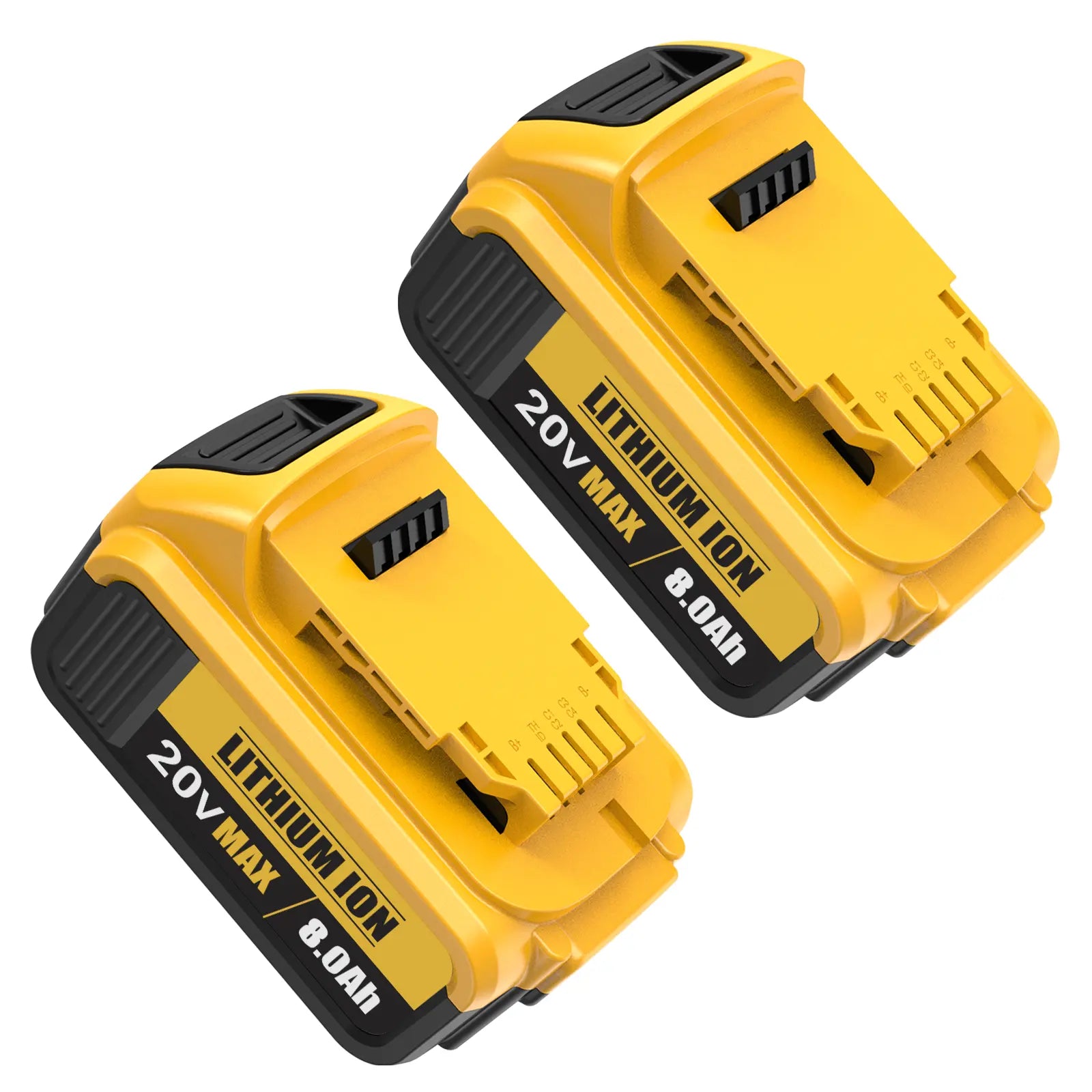 8.0Ah Lithium Battery Replacement for Dewalt 20V Battery Lithium-Ion Maxa Series Dewalt Batteries Stock Up