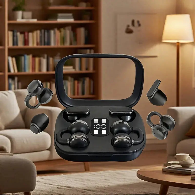 Bluetooth-Compatible 5.4 Wireless Earbuds, Hifi Stereo Sound, Noise-Cancelling In‑Ear Headphones with LED Display, Waterproof True Wireless Earbuds, 2 Pairs