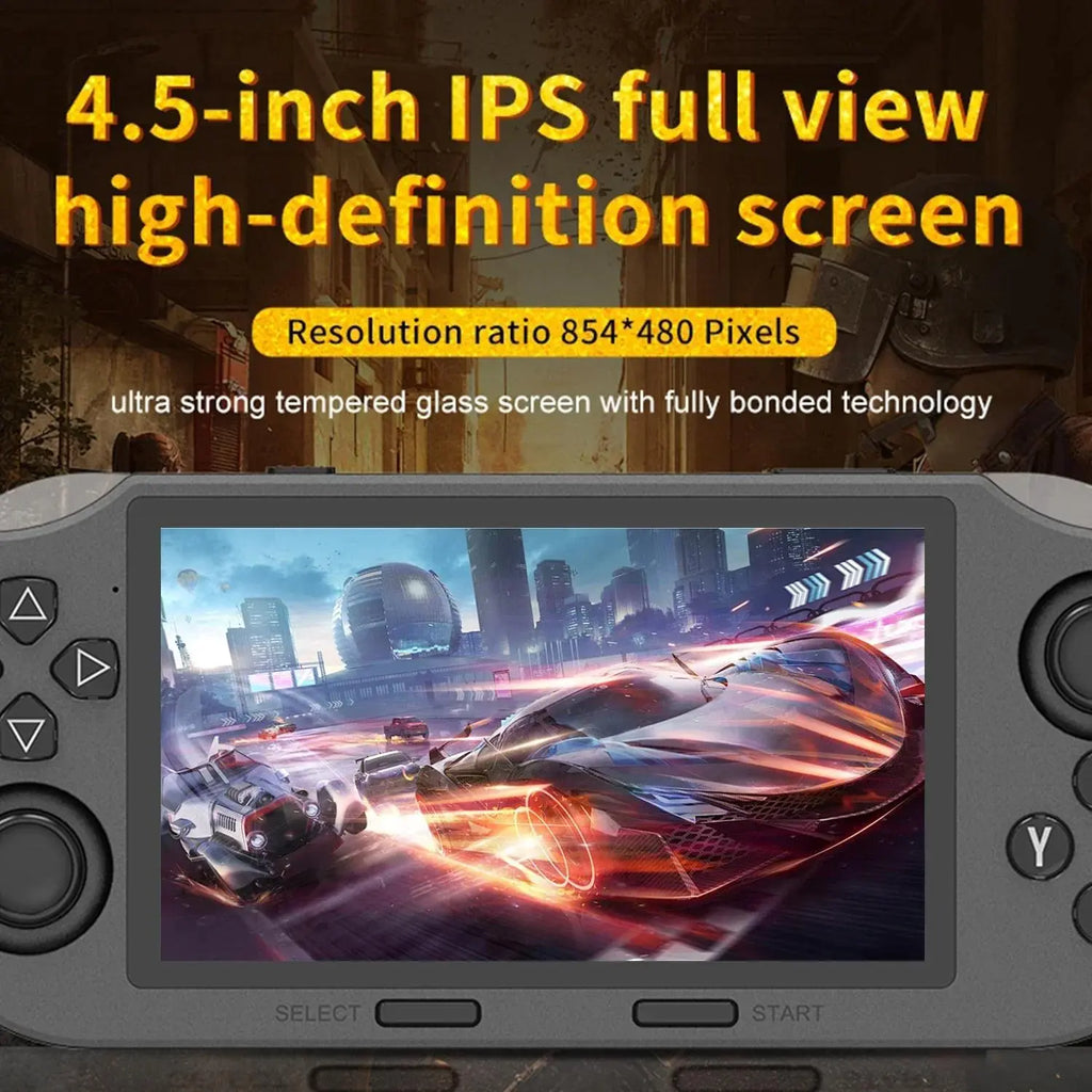 SF3000 Retro Handheld Game Console with 4.5 Inch IPS Screen 3000Mah Battery & 16GB TF Card for Boys Gift Gaming & Accessories Game Cables Cool Gadgets Boys Box Compact Game Console Retro Game Consoles Gamer Gifts for Him Portable Retro Game Console