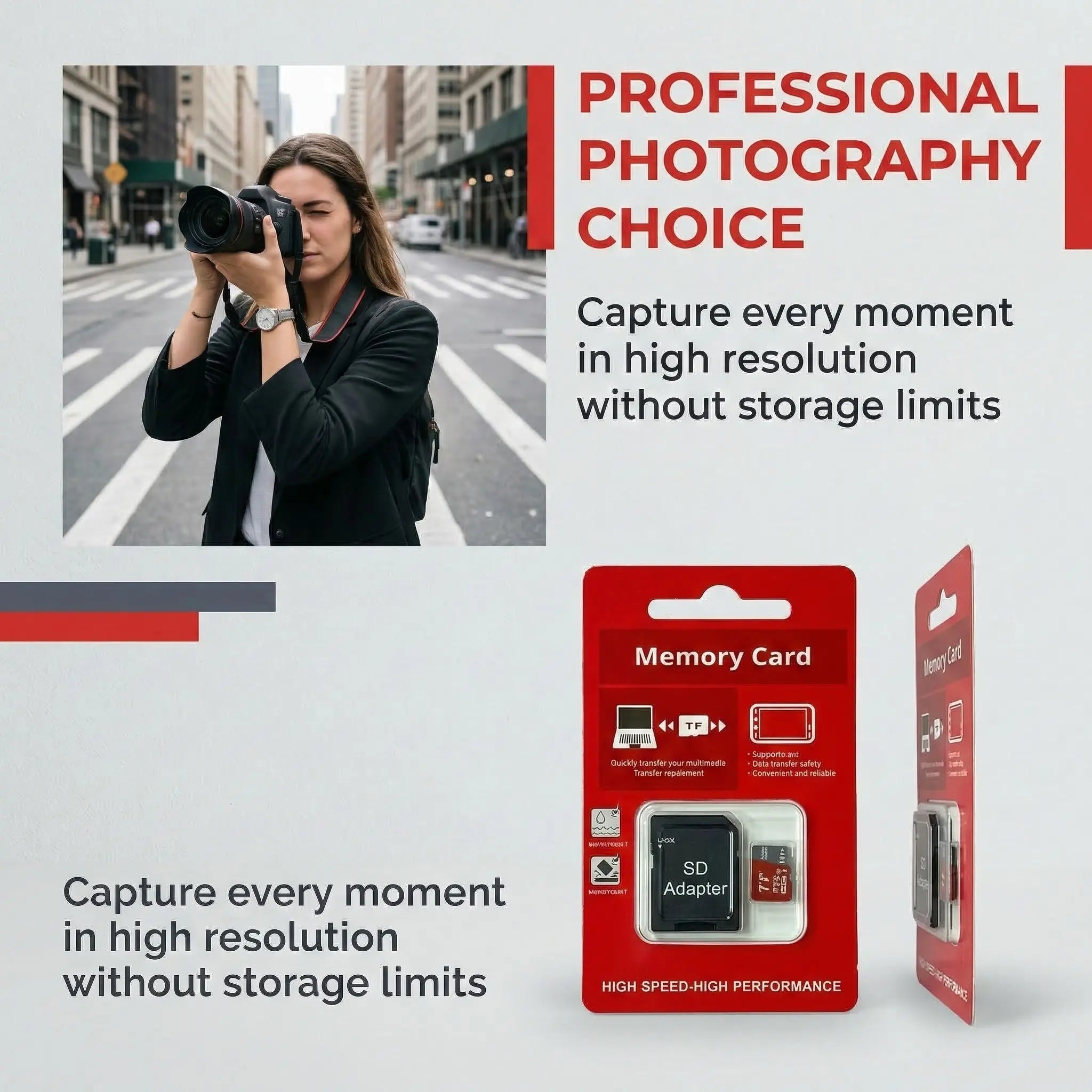2-Pack 1TB Micro SD Card Memory Card Bundle - High Speed A2 Class 10 U3 V30 Performance, Universal Storage Expansion with SD Adapter for Phone Tablet Camera GPS Switch