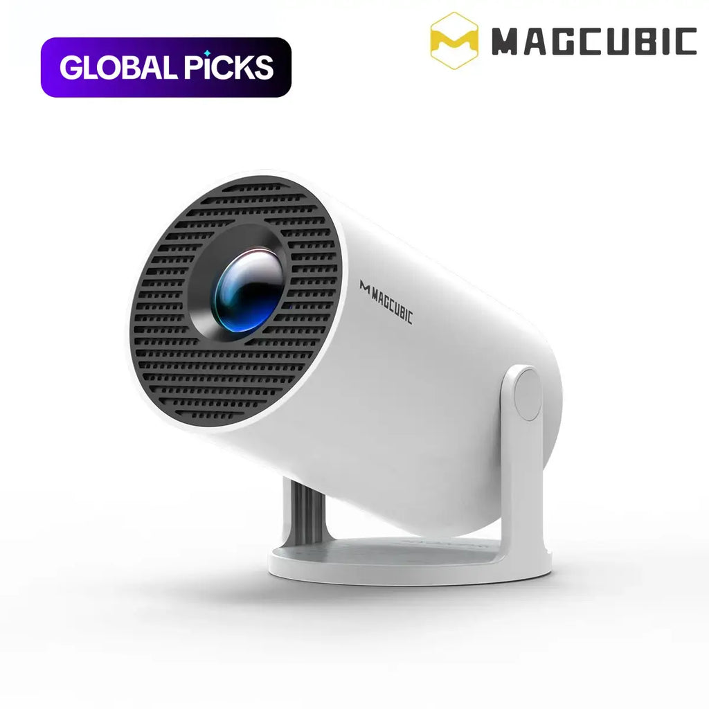 Magcubic Hy300Pro Android 14.0 Projector , Dual Wifi6 Wireless 290ANSI Allwinner H726 BT5.4 Bluetooth 1080P 1280*720P Portable Audio Home Video Projector, Multifunctional Projector for Home Cinema, Outdoor, Movie Night, Gift #GLOBAL PICKS
