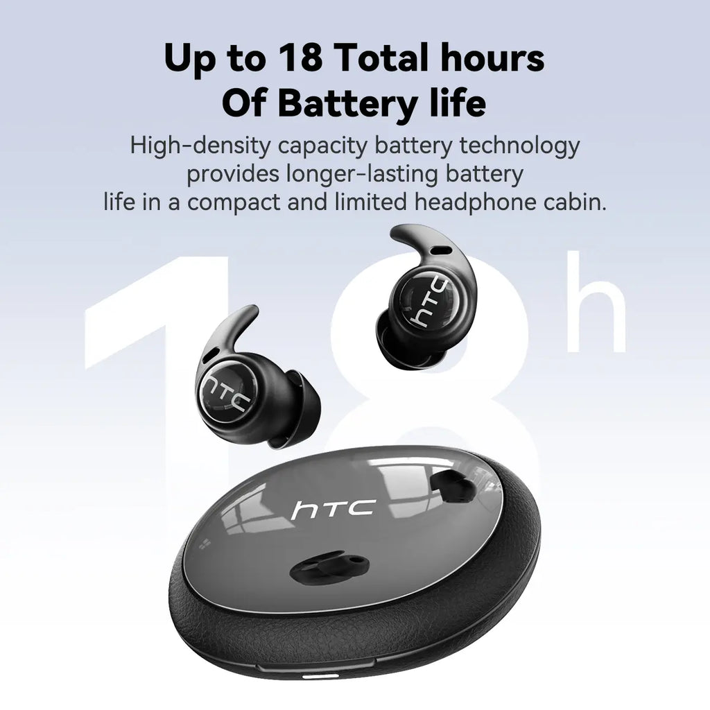 HTC NE76 Bluetooth Wireless Earbuds Sleep Earphones,Bluetooth 6.0,Noise-Canceling Earphones.Improves Sleep Quality,Zero Pressure on the Ears When Sleeping on Your Side,Invisible Flat-Head Earphones,Suitable for Travel and Side Sleepers