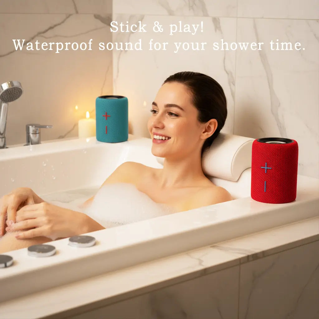 Stromberg TWIN Portable Bluetooth Speaker with Magnetic 2-In-1 Design IPX4 Water Resistant 10H Playtime TWS Pairing BT5.3 FM Radio for Home Party Outdoor Beach Audio Stereo 20W Subwoofer Dophin Audio