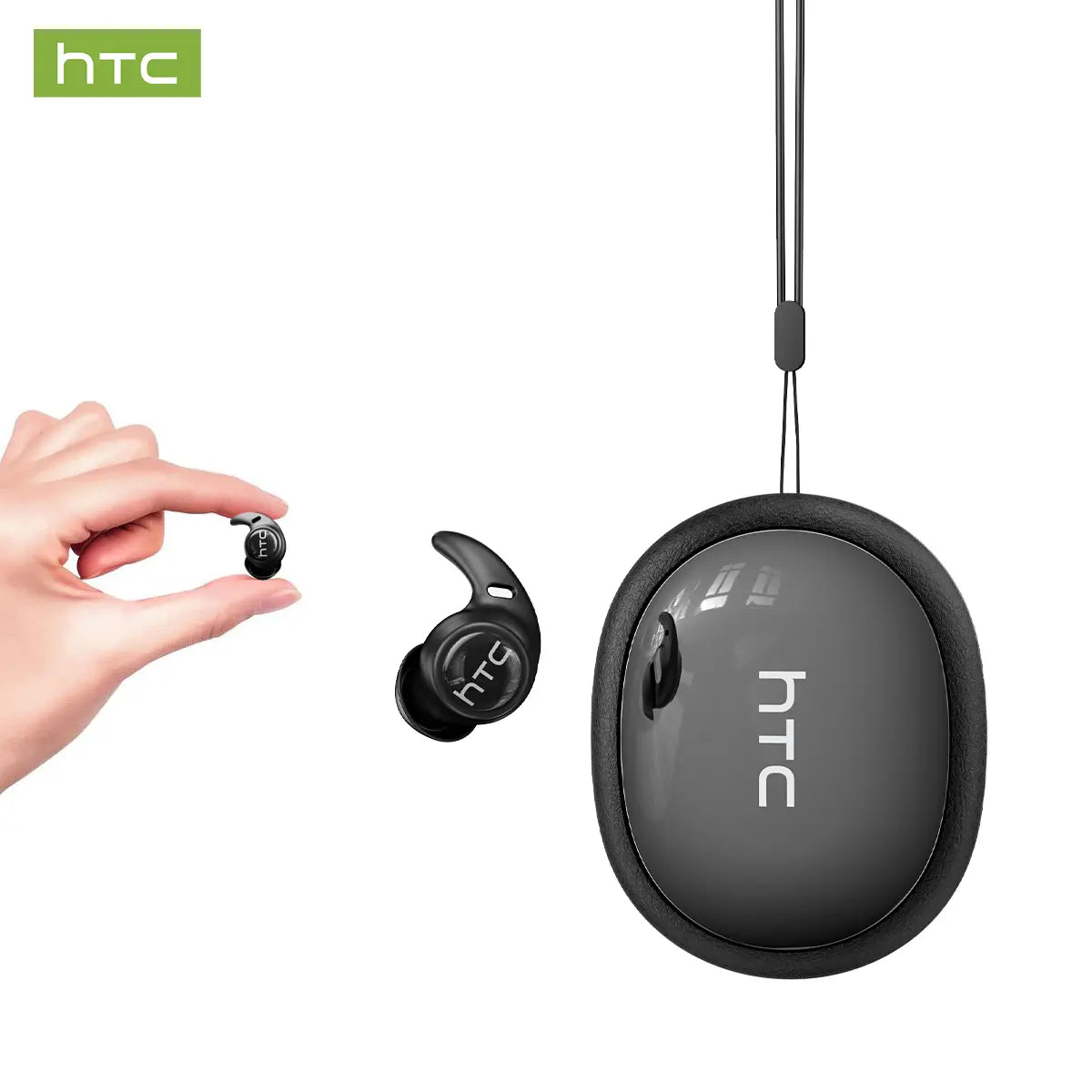 HTC NE76 Bluetooth Wireless Earbuds Sleep Earphones,Bluetooth 6.0,Noise-Canceling Earphones.Improves Sleep Quality,Zero Pressure on the Ears When Sleeping on Your Side,Invisible Flat-Head Earphones,Suitable for Travel and Side Sleepers