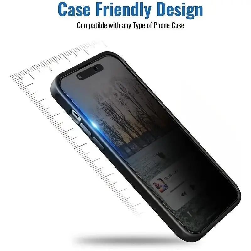 Anti-Spy Privacy Protective Phone Screen Protector, Tempered Screen Film Compatible with Iphone 17 16 15 14 13 12 11 Pro Max plus Air, Mobile Phone Accessories