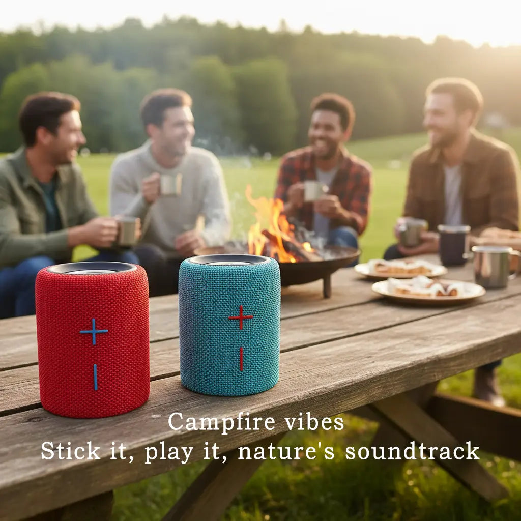 Stromberg TWIN Portable Bluetooth Speaker with Magnetic 2-In-1 Design IPX4 Water Resistant 10H Playtime TWS Pairing BT5.3 FM Radio for Home Party Outdoor Beach Audio Stereo 20W Subwoofer Dophin Audio