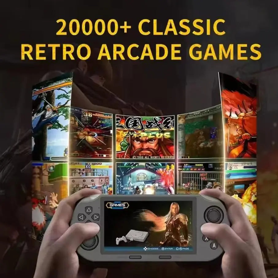 SF3000 Retro Handheld Game Console with 4.5 Inch IPS Screen 3000Mah Battery & 16GB TF Card for Boys Gift Gaming & Accessories Game Cables Cool Gadgets Boys Box Compact Game Console Retro Game Consoles Gamer Gifts for Him Portable Retro Game Console
